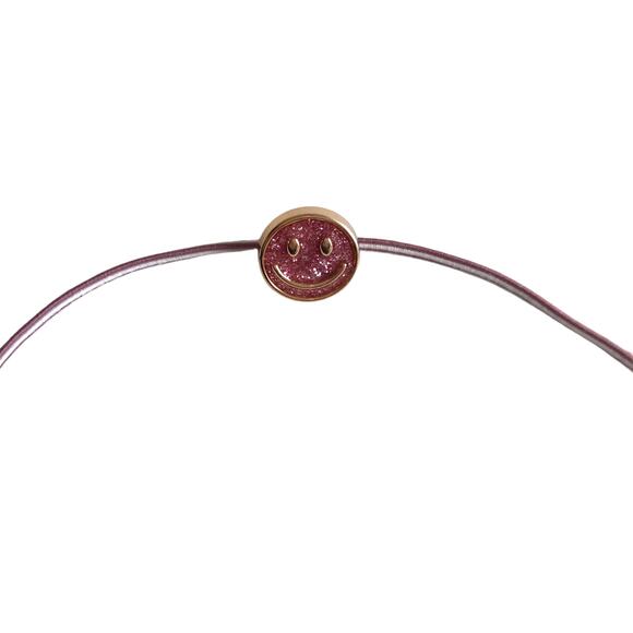 Smile Charm Bracelet Hair Accessory NWOT Sparkly Smiley Face Glitter Festival - Picture 2 of 4